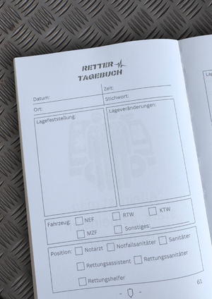 Retter Tagebuch: Rettungsdienst Rettertagebuch