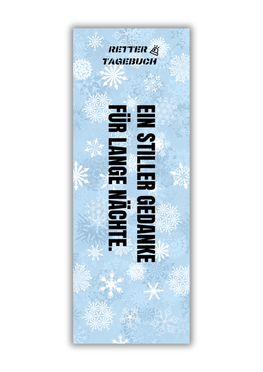 Rettertagebuch Lesezeichen (Winter Edition) Rettertagebuch