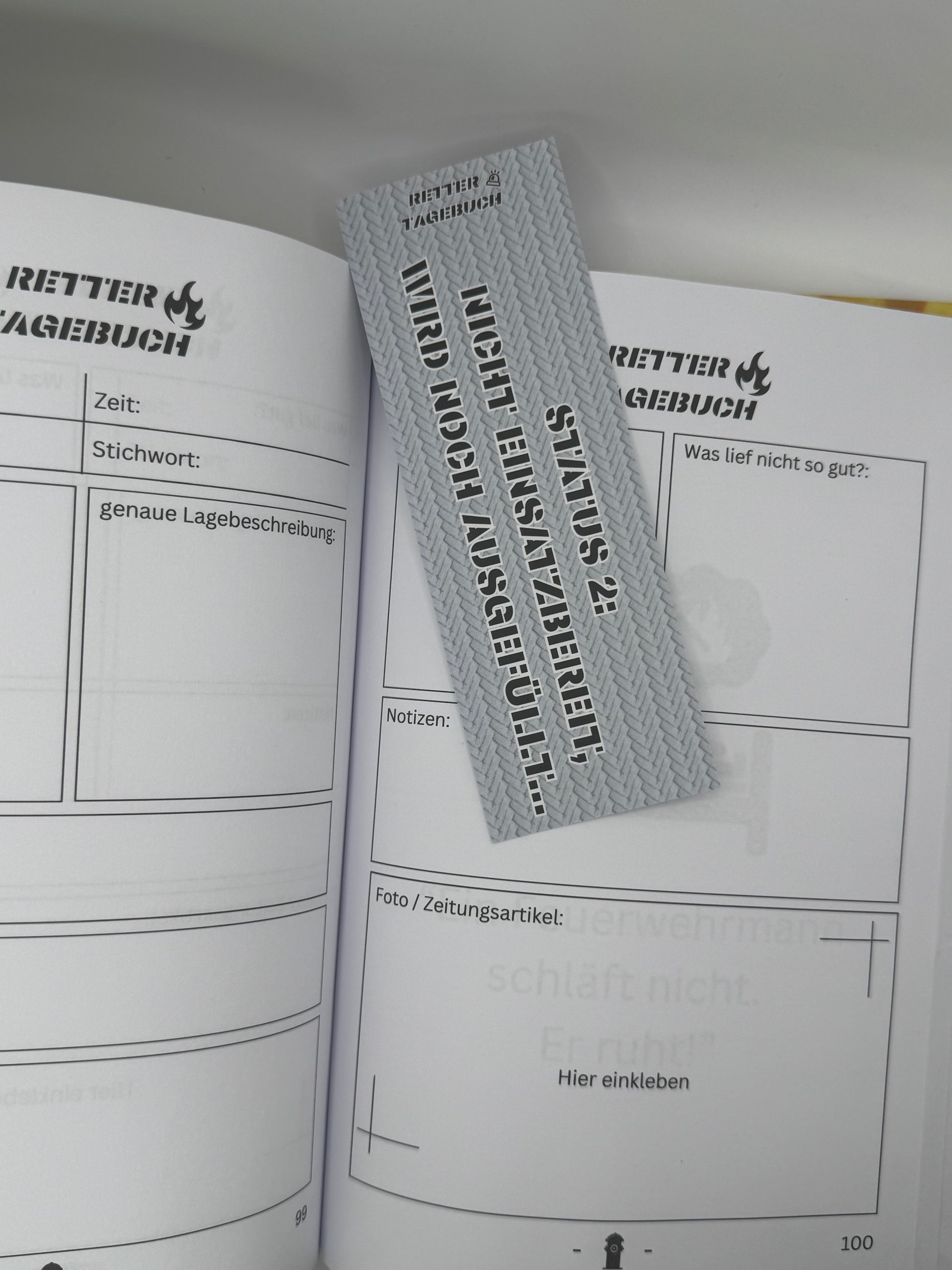 Rettertagebuch Lesezeichen Rettertagebuch